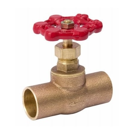 B & K 34 BRS CxC Stop Valve 105-504NL